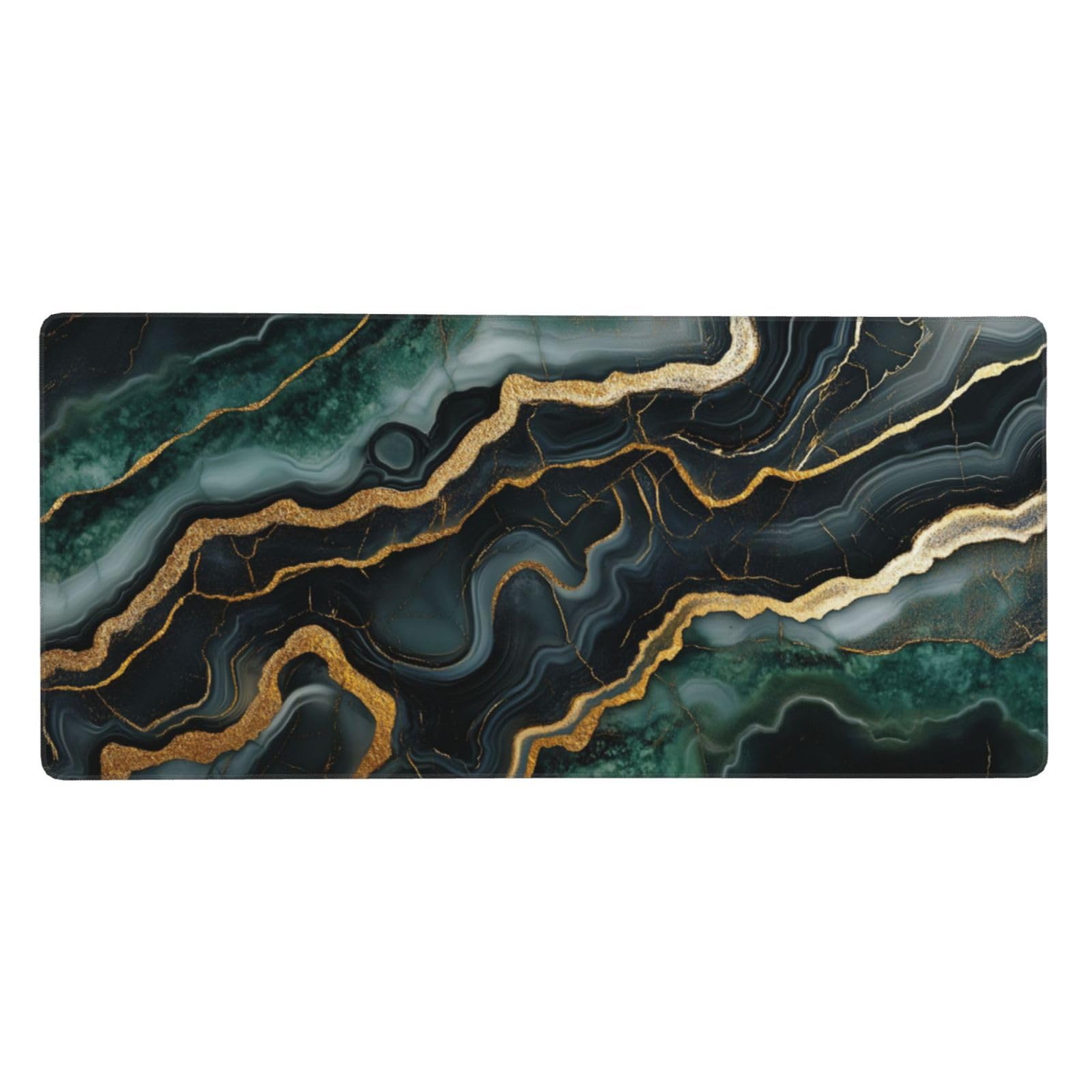 Tapis de Souris XXL 90 x 40 cm, Vert & Noir Tapis de Bureau G694