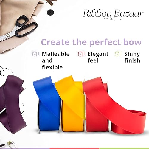 Miniatura 3 de Ribbon Bazaar Satén Doble Cara con Alambre - Oro Antiguo 58" 25yd