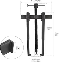 Vista 5 de OriGlam Extractor de rodamientos de dos mordazas, herramienta de extracción de dos mandíbulas ajustable, herramienta extractor de rodamientos
