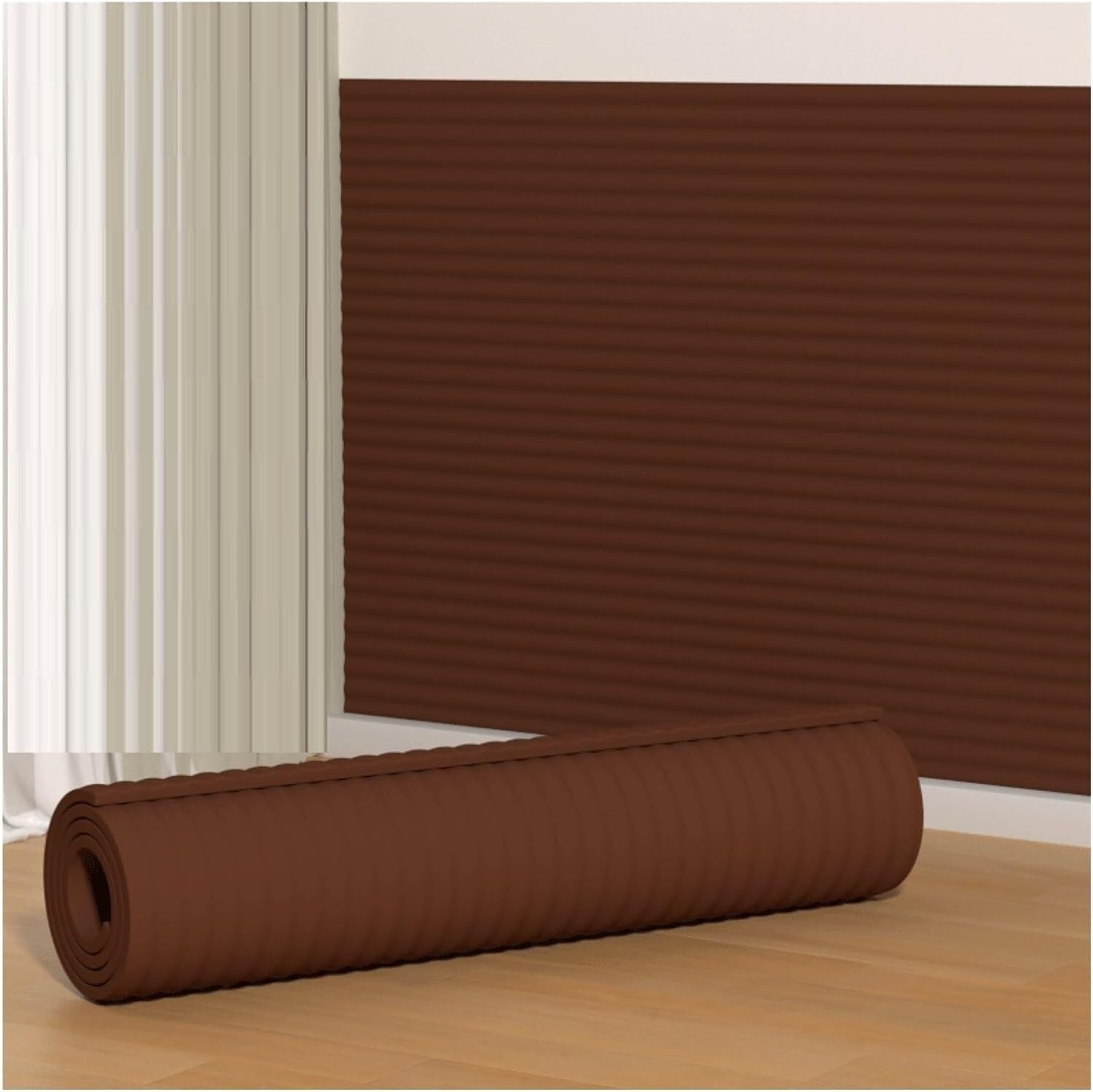 MYUYEE Garage Wall Protector Wall Corner Guard For Parking Garages, Garage Wall Protector, Proof Foam Padding, Garage Parking Bumpers For Parking Garages (Brown 2M)