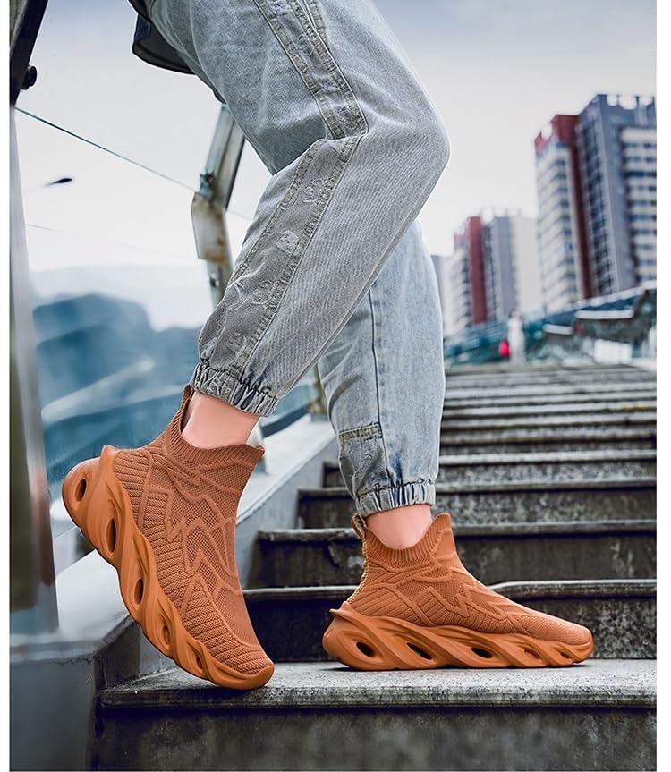 Chaussures de course montantes pour hommes baskets running légères et durables - 3