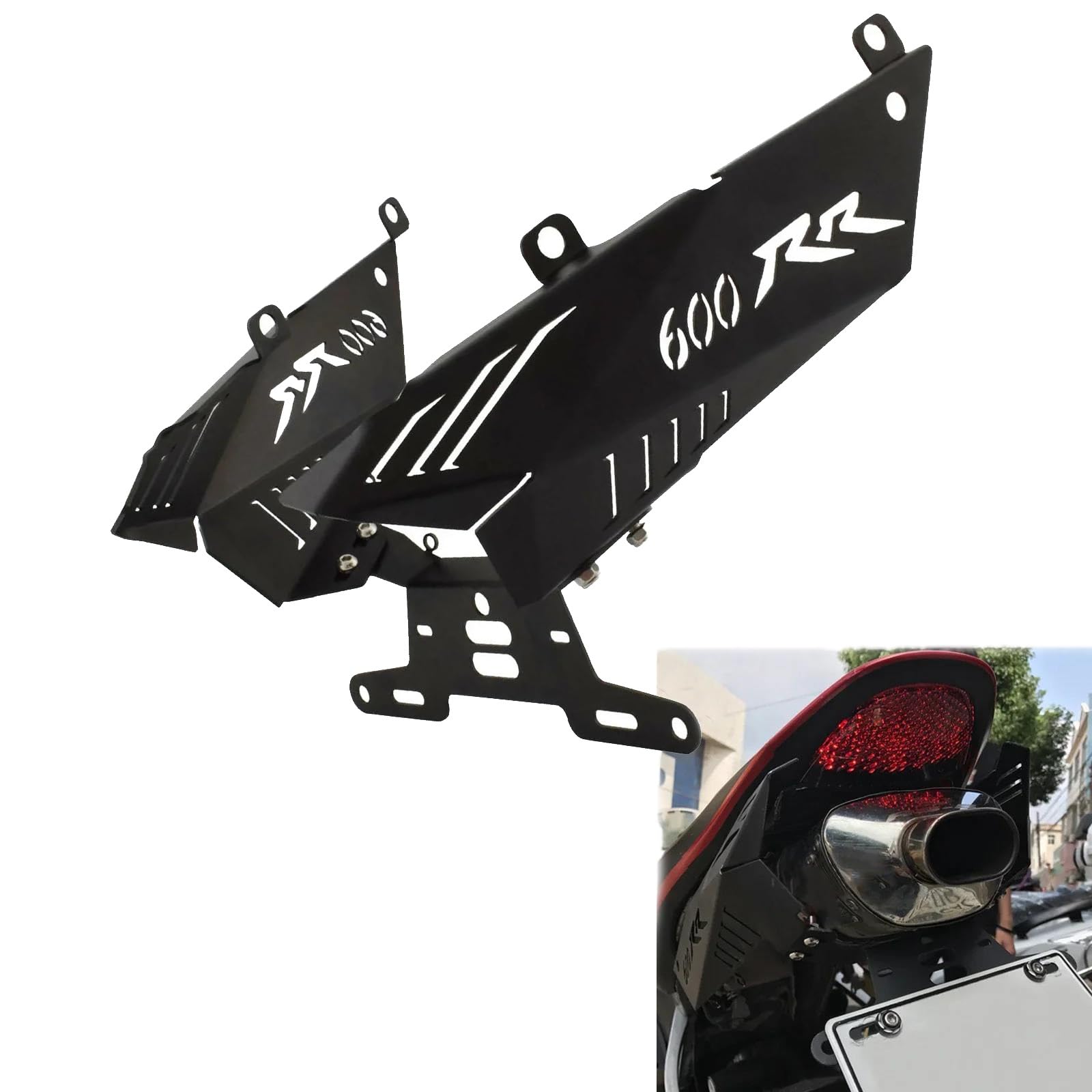 Pièce de Moto Support De Plaque D'immatriculation pour Moto pour H-Onda CBR600RR CBR 600 RR 2007 2008 2009 2010 2011 2012