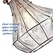 YUBOLE Pendant Lighting Cracked Glass Vintage Wire Cage Ceiling Pendant Light, Red Antique Copper