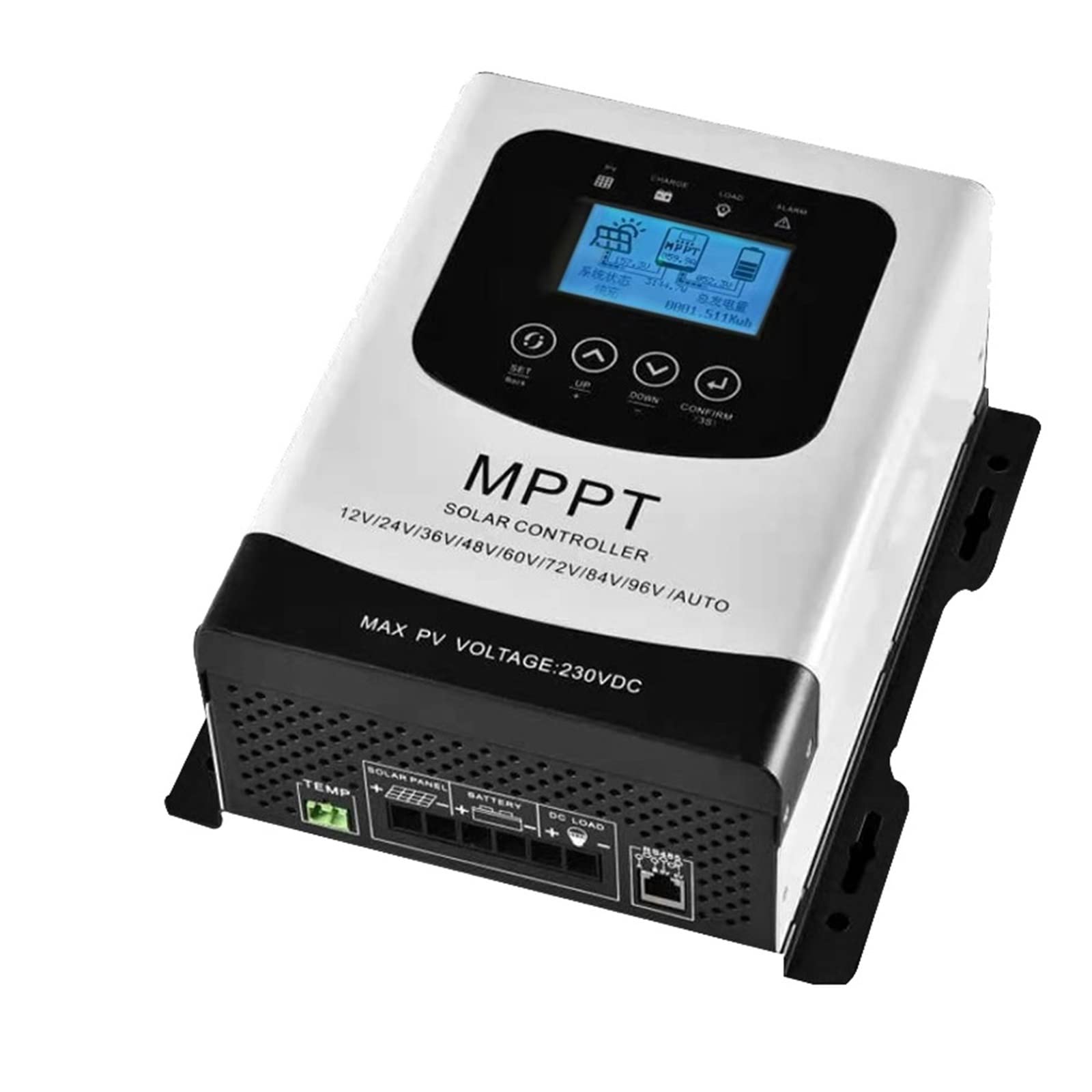 12V 24V 48V 60V 72V 96V 50A 60A 80A MPPT Solar Charge Discharge Controller PV Regulator 230VDC for Lifepo4 Lithium Gel Battery(80A)