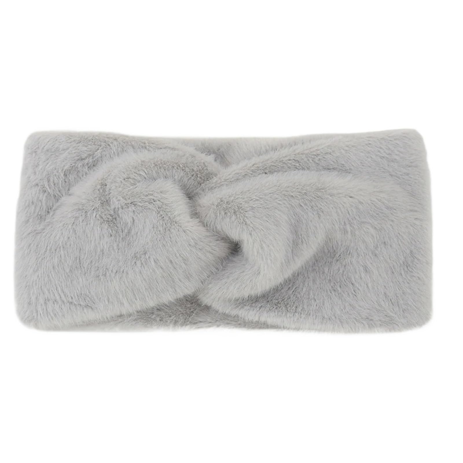 Stirnband 2 Stück Stirnbänder Gestricktes Stirnband Festes elastisches Twist-Haarband Haarschmuck Warmes Haarband Haarbänder Stirnbänder Winter Stirnband(Silver)