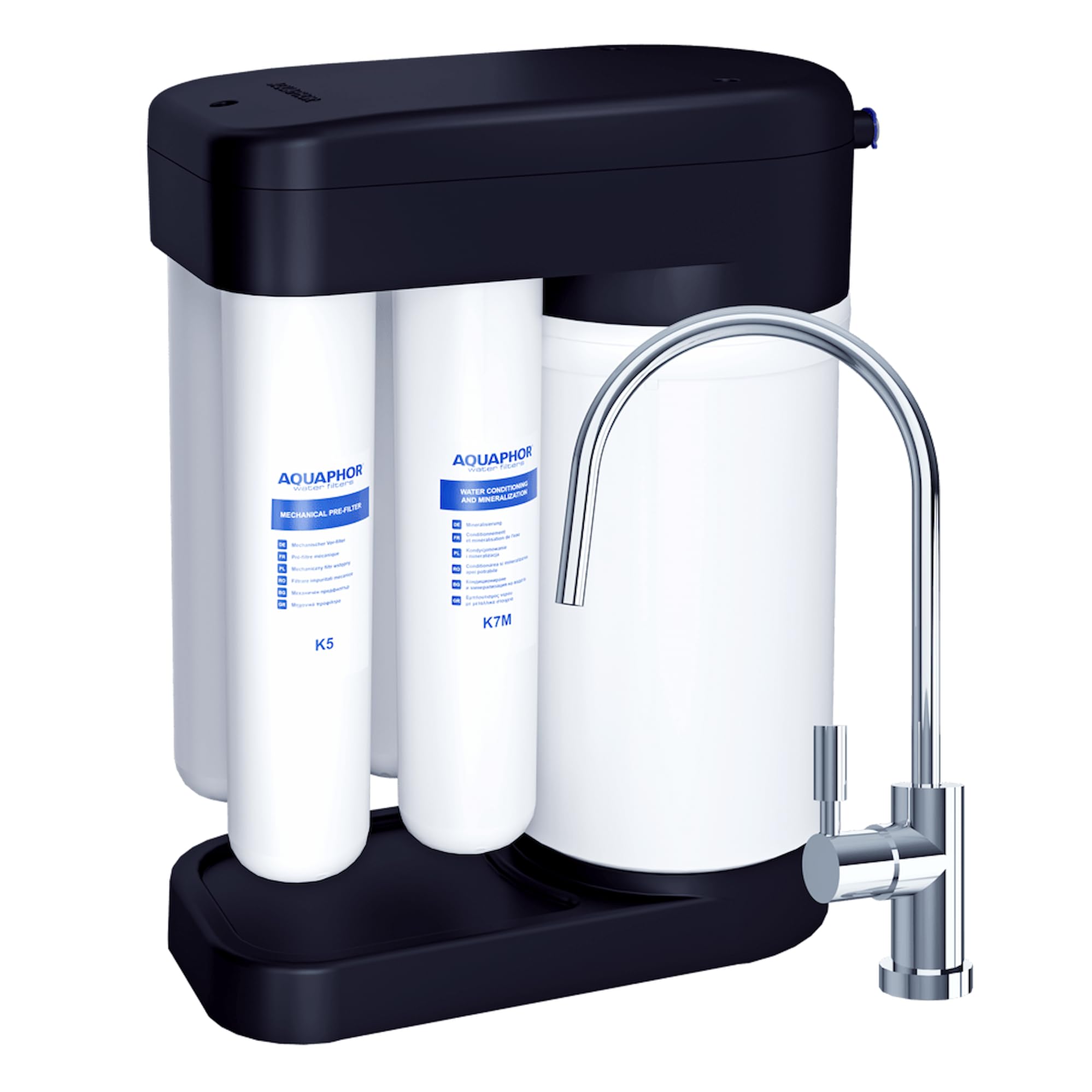 AQUAPHOR System odwróconej osmozy DWM 102S, Black Edition, 15 l na godzinę szybkość filtracji