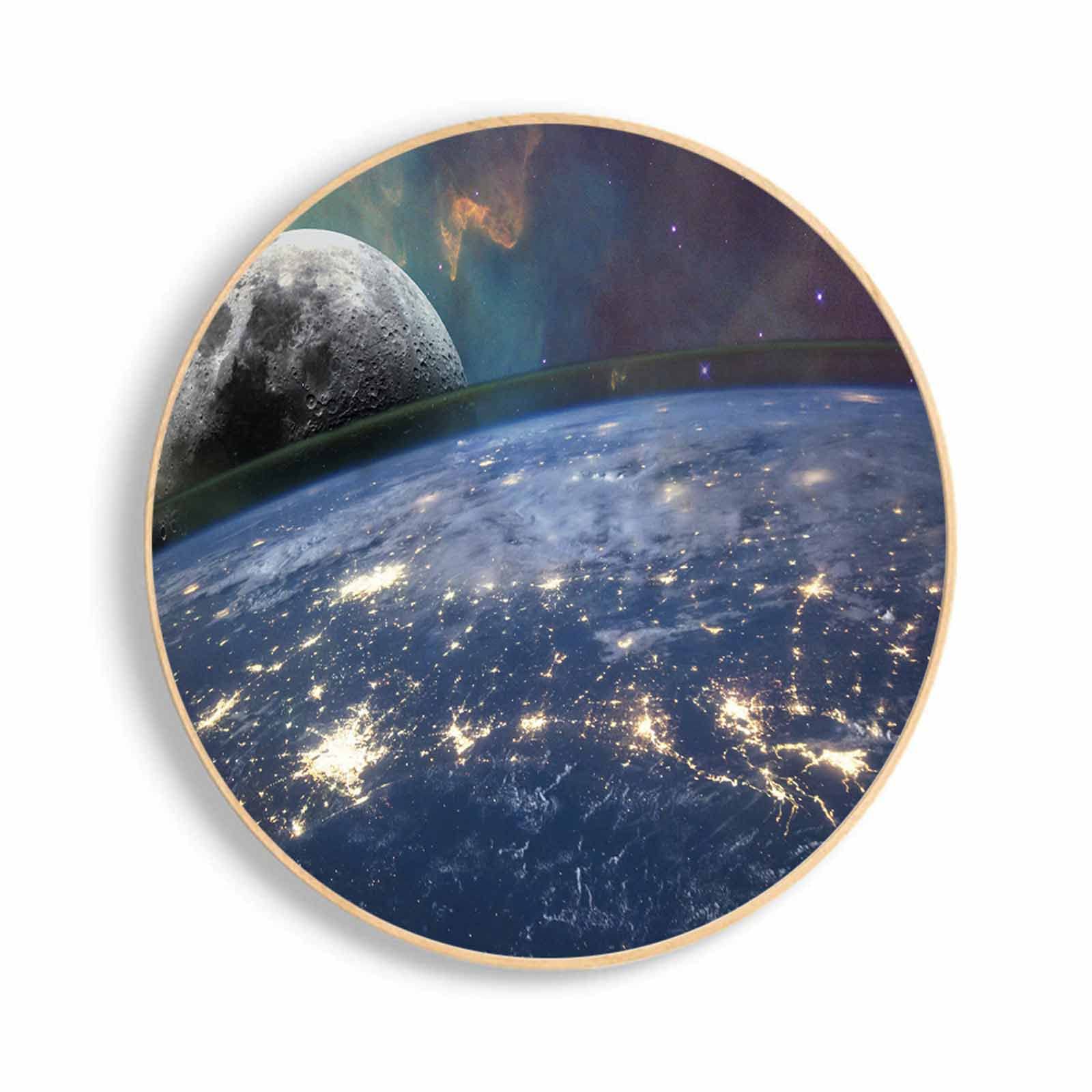 宇宙 惑星 星 月 地球 高級 キャンバス パネル アート フォト ポスター