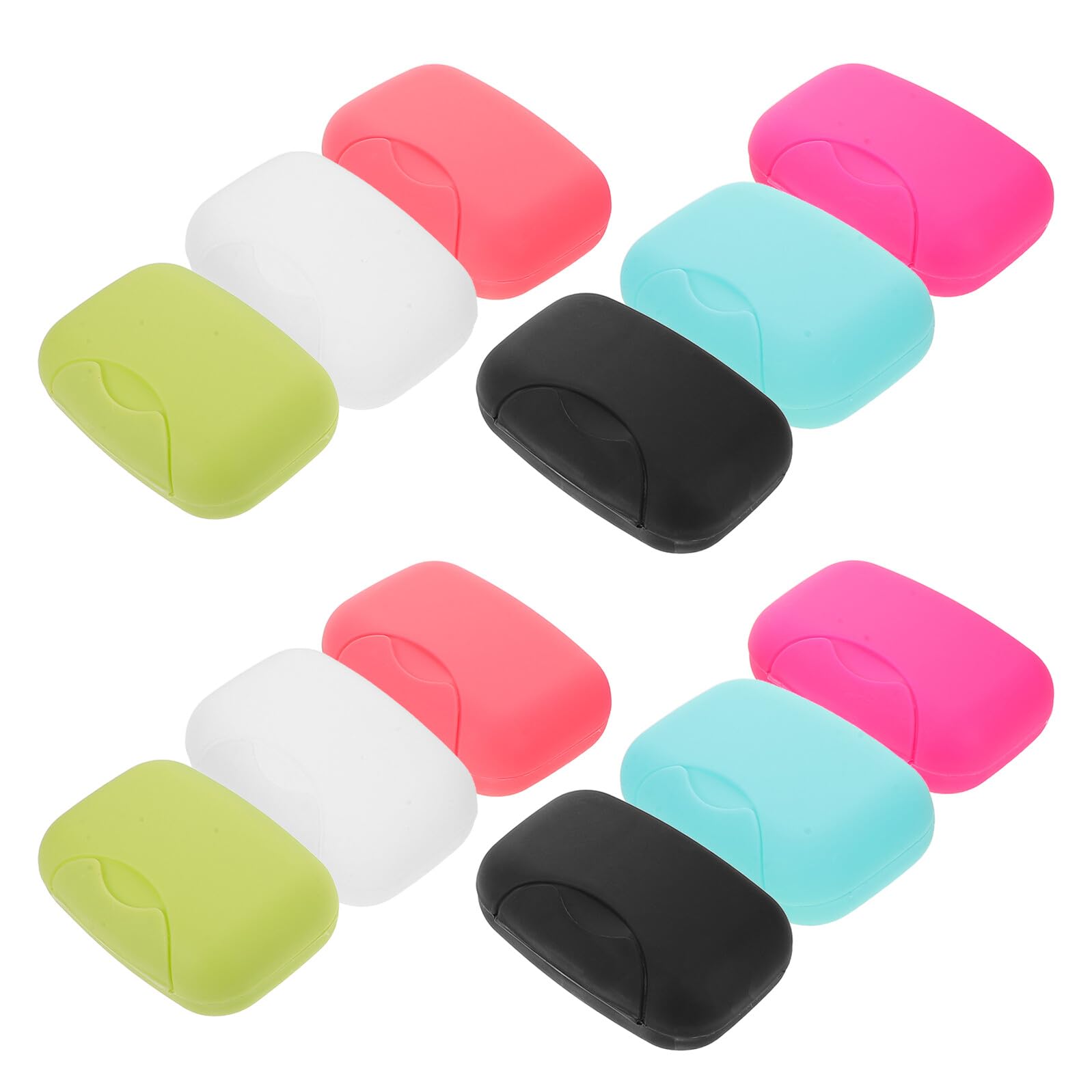 Jabonera de Plástico Grande con Tapa a Prueba de Fugas, Caja de Jabón Portátil para Viajes y Camping, Set de 30 Unidades en Colores Variados, Contenedor Compacto para Uso