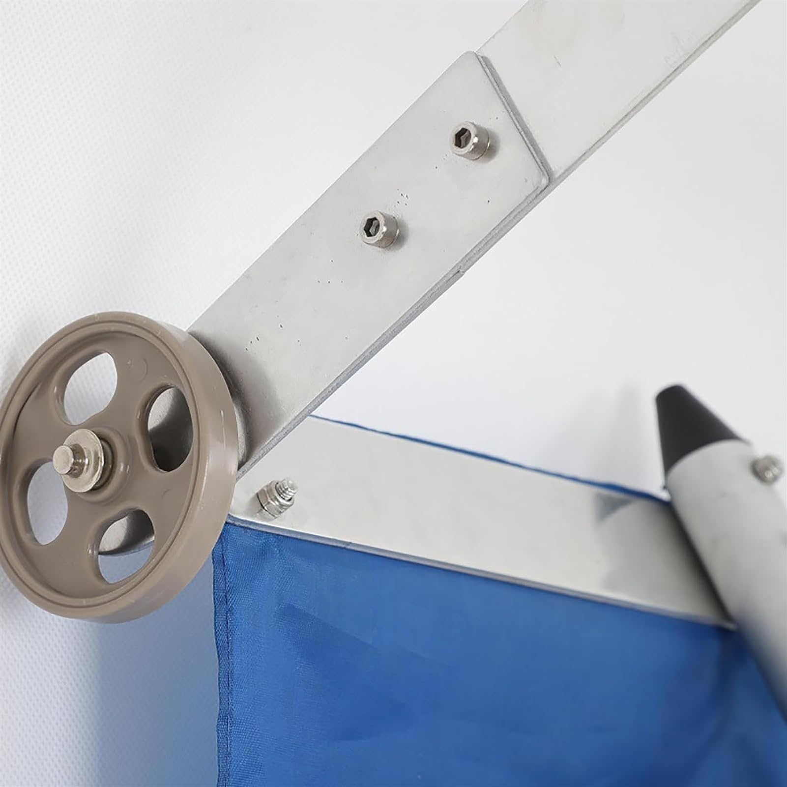 JOCHEN Rastrillo de Nieve telescópico de Aluminio de 20 pies con tobogán para Nieve y Poste telescópico, rastrillo de Nieve para Techo para Limpiar techos, Nieve y Hojas de vehículos