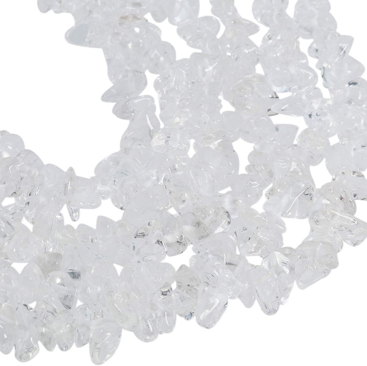 KYEYGWO Irregular Tumbled Chip Beads Strands 5-8mm Drilled Semi Precious Stones for Jewellery Making DIY Art Craft - Image 3