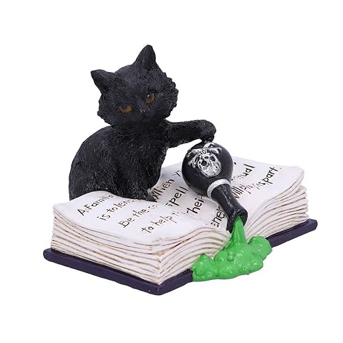 Nemesis Now Mischievous Feline Cat Figurine, Black, 10.5cm