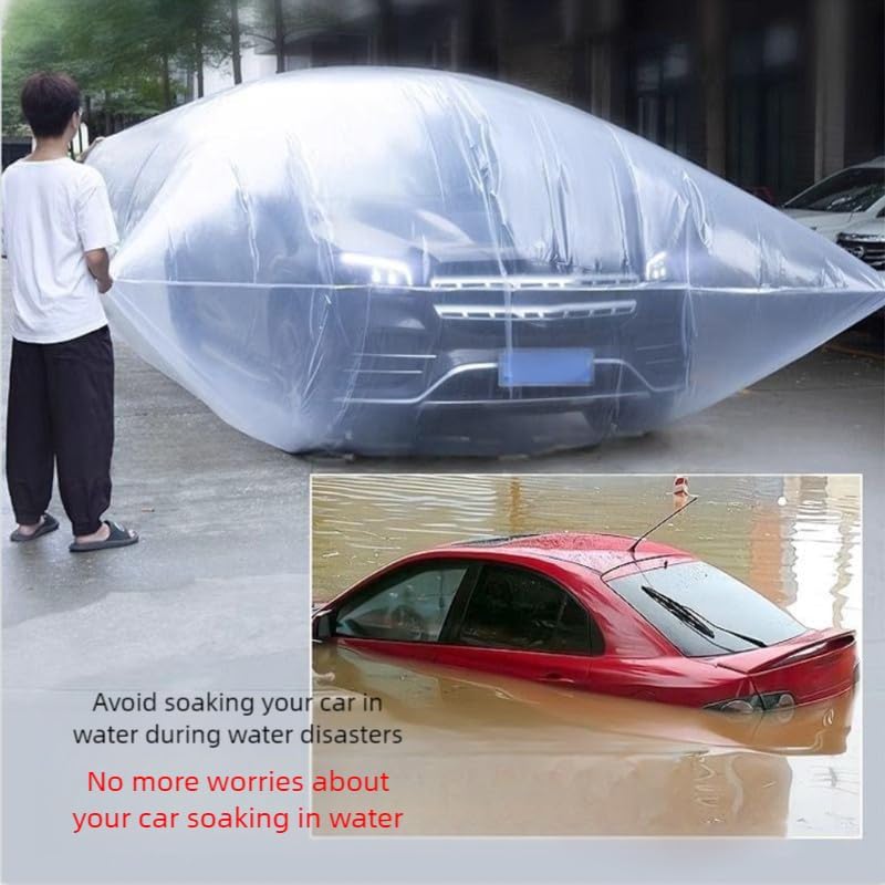 多目的自動車洪水防御カバーシェルターガード屋外車両保管用の再利用可能な保護エンクロージャーすべての気象車両保護バッグ