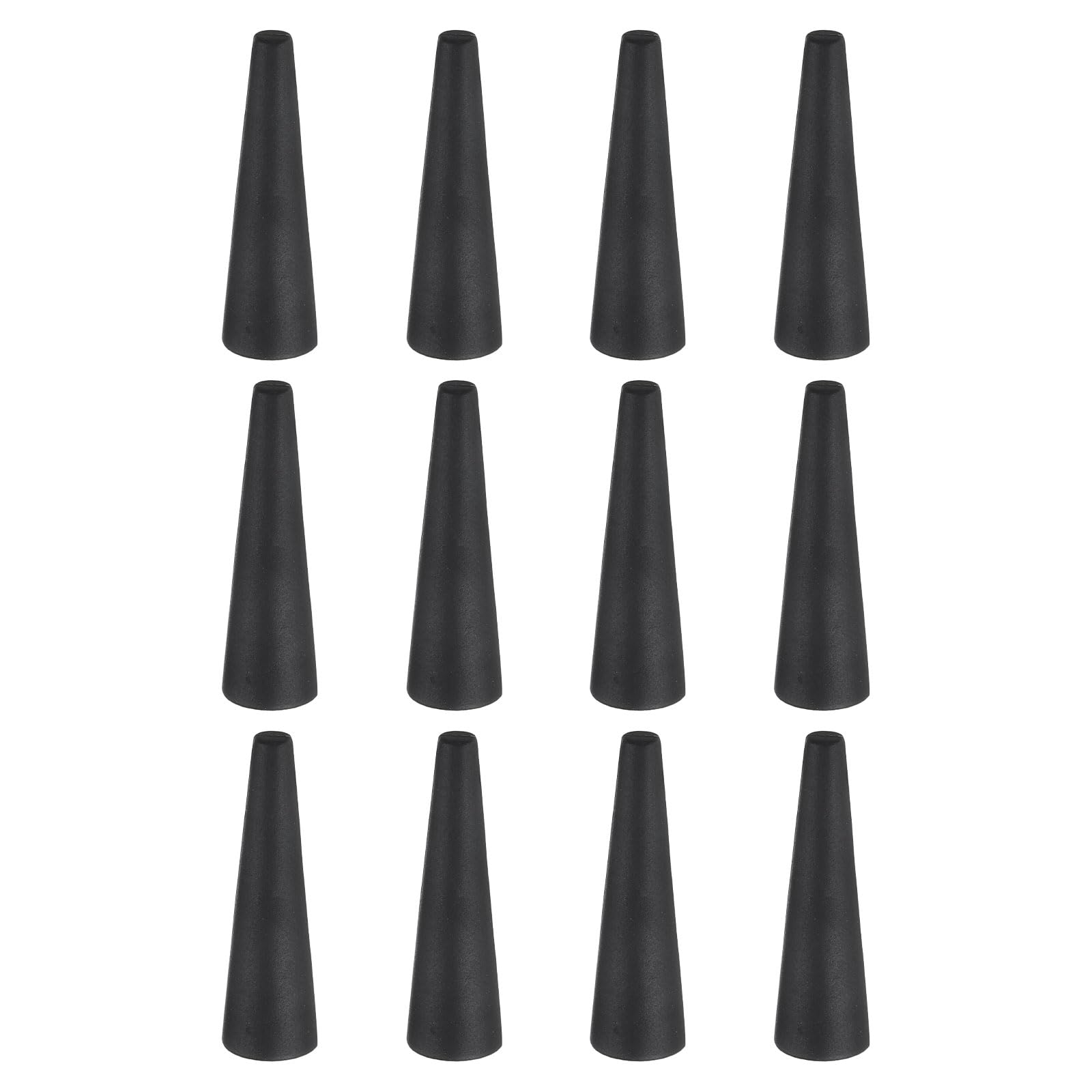 uxcell 12 Pcs Silicone Rubber Tapered Plug, 13mm to 18mm High-Temperature Solid Rubber Stoppers Silicone Plugs for Hole Plugs, Spraying, Coating, Painting Protection, Black, 25mm — Amazon image 8