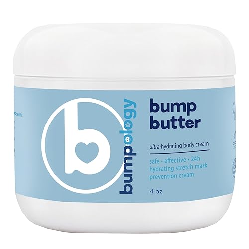 Bumpology Bump Butter - Crema elástica 2 en 1 para el vientre totalmente natural para el embarazo y las estrías fabricada en Estados Unidos crema