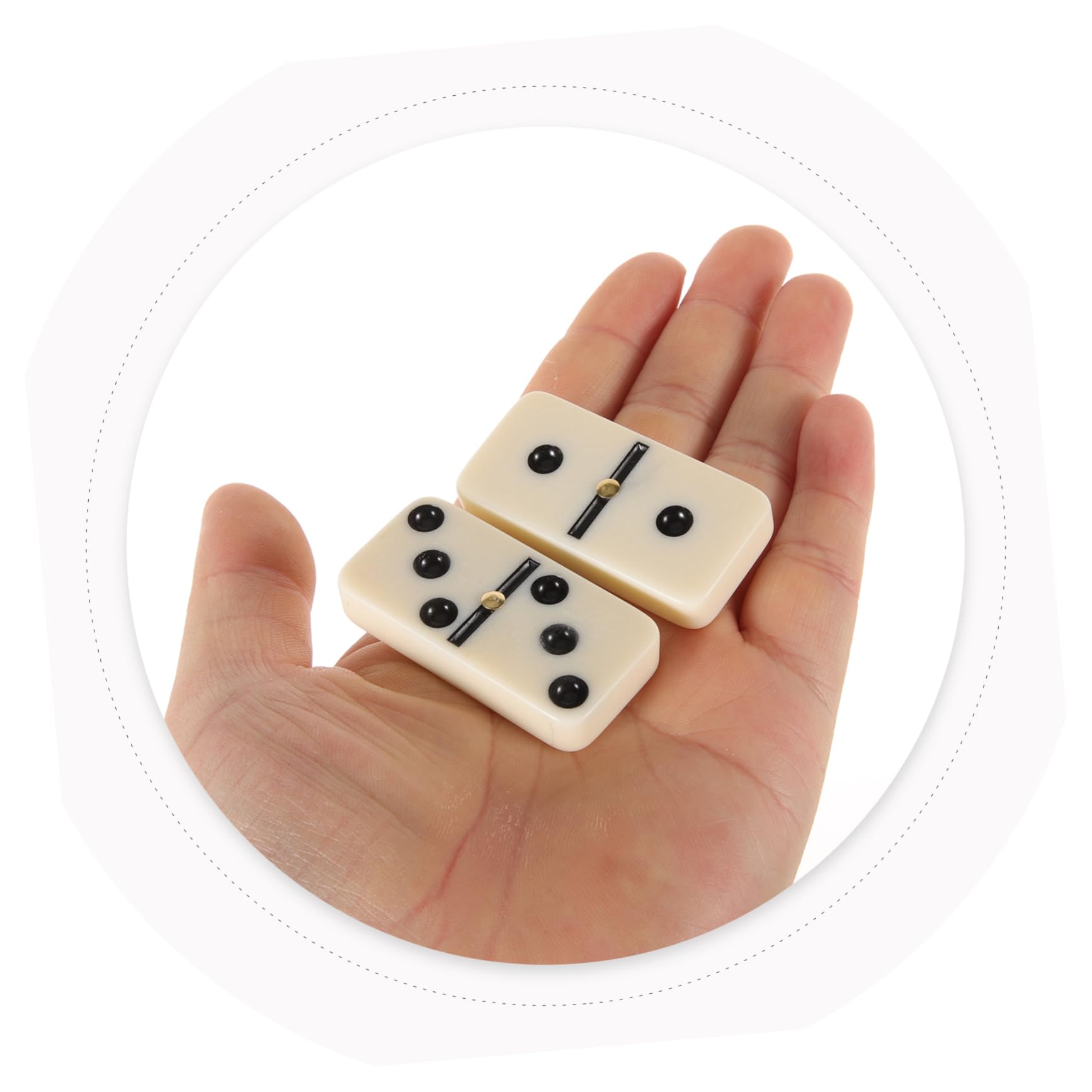 ifundom Jeu de Dominos en Bois Vintage pour Adultes et Garçon et Filles Boîte de Dominos en Bambou Tuiles de Jeu Classiques Familial Présent Loisirs et Convivialité 1 Coffret