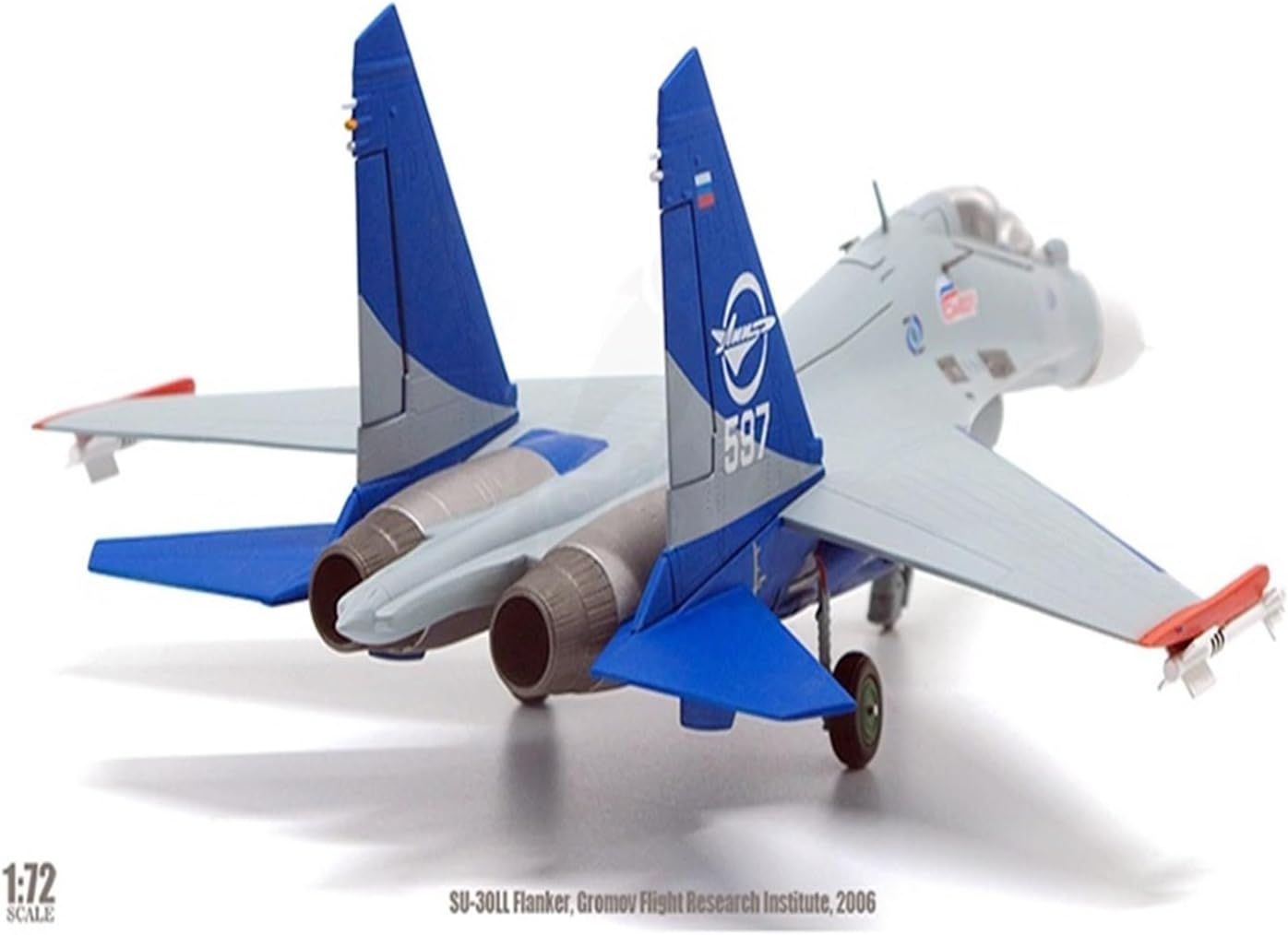 Die Cast Plane 1 200 for SU-30LL Flanker Metal Simulation Scale Alloy Aircraft Model Die-cast Craft Decoration Finished Metal Airplane