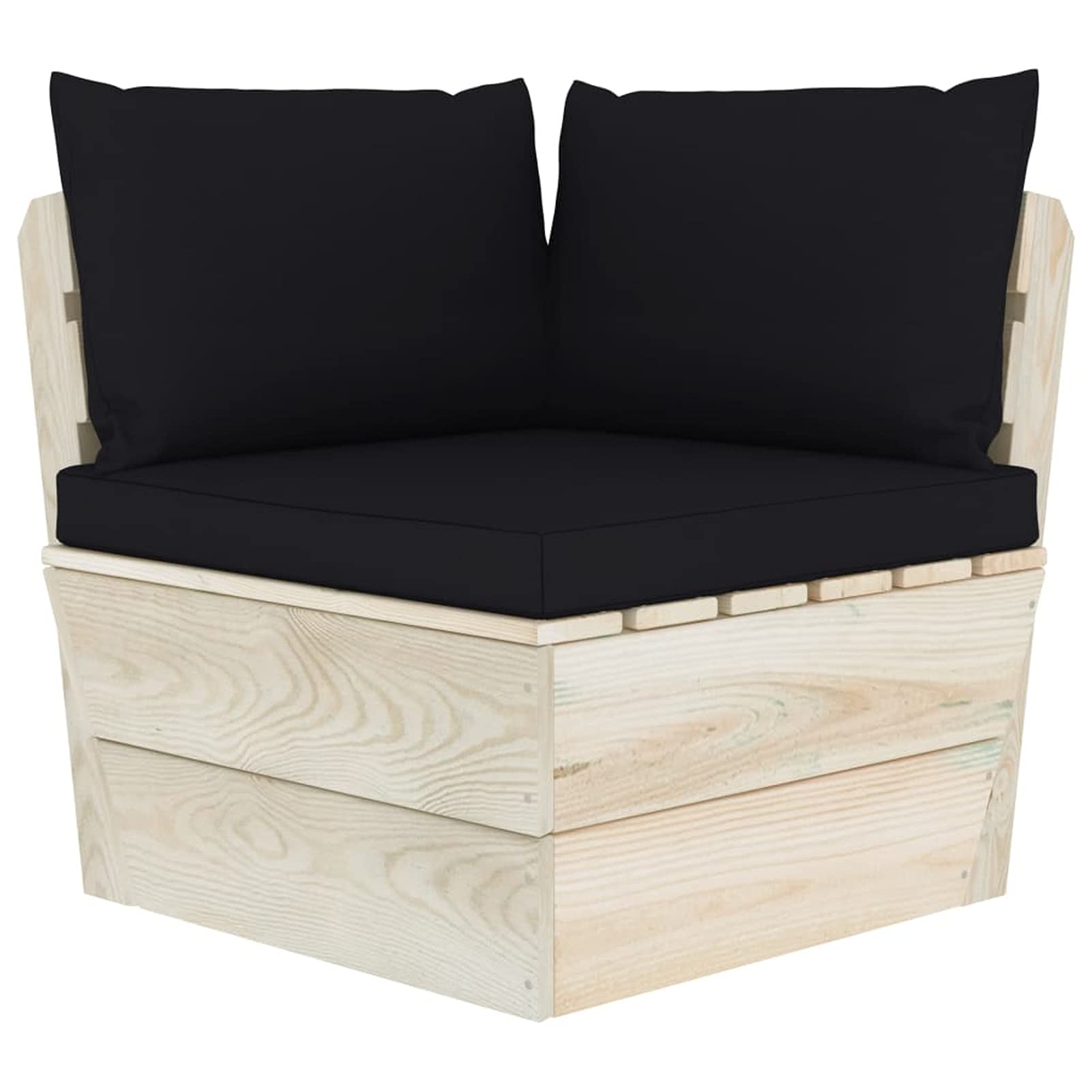 Sofá de palets de jardín 2 plazas con Cojines Madera de Abeto palets terraza Exterior Sofa terraza Exterior Muebles de jardín de Palet Sofa de Jardin - 3063391