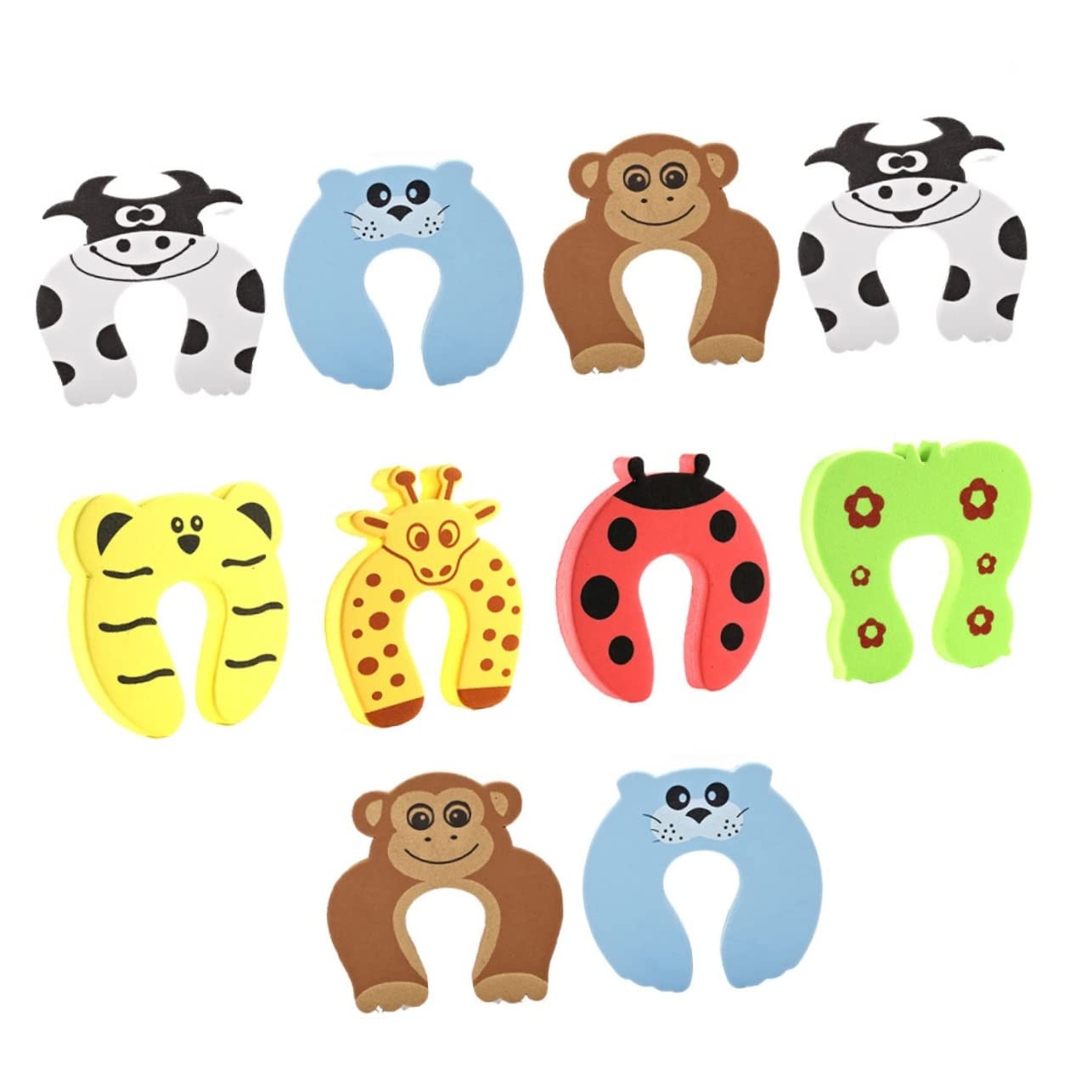NUOBESTY 3sets Türschutz Cartoon Design Baby Tür Clips Universal Türstopper 10 Stücke * 3