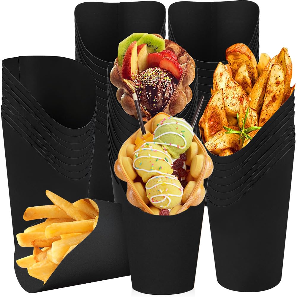 50/100 Set 14oz Disposable Charcuterie Cups, Kraft Paper French Fries Holder For Waffles Chips Pop I.1104128993 - View #14