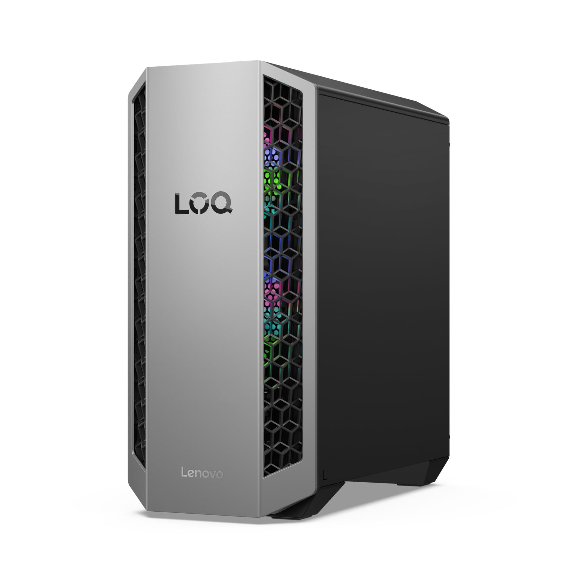 Lenovo LOQ Tower 26ADR10 Gaming Desktop | NVIDIA GeForce RTX 50 | AMD Ryzen 7-8745HX | 32RAM | 1TB | WiFi 7 | Windows 11 | 26L | 11.5kg | Luna Grigio Eclipse Black | 3 mesi GamePass