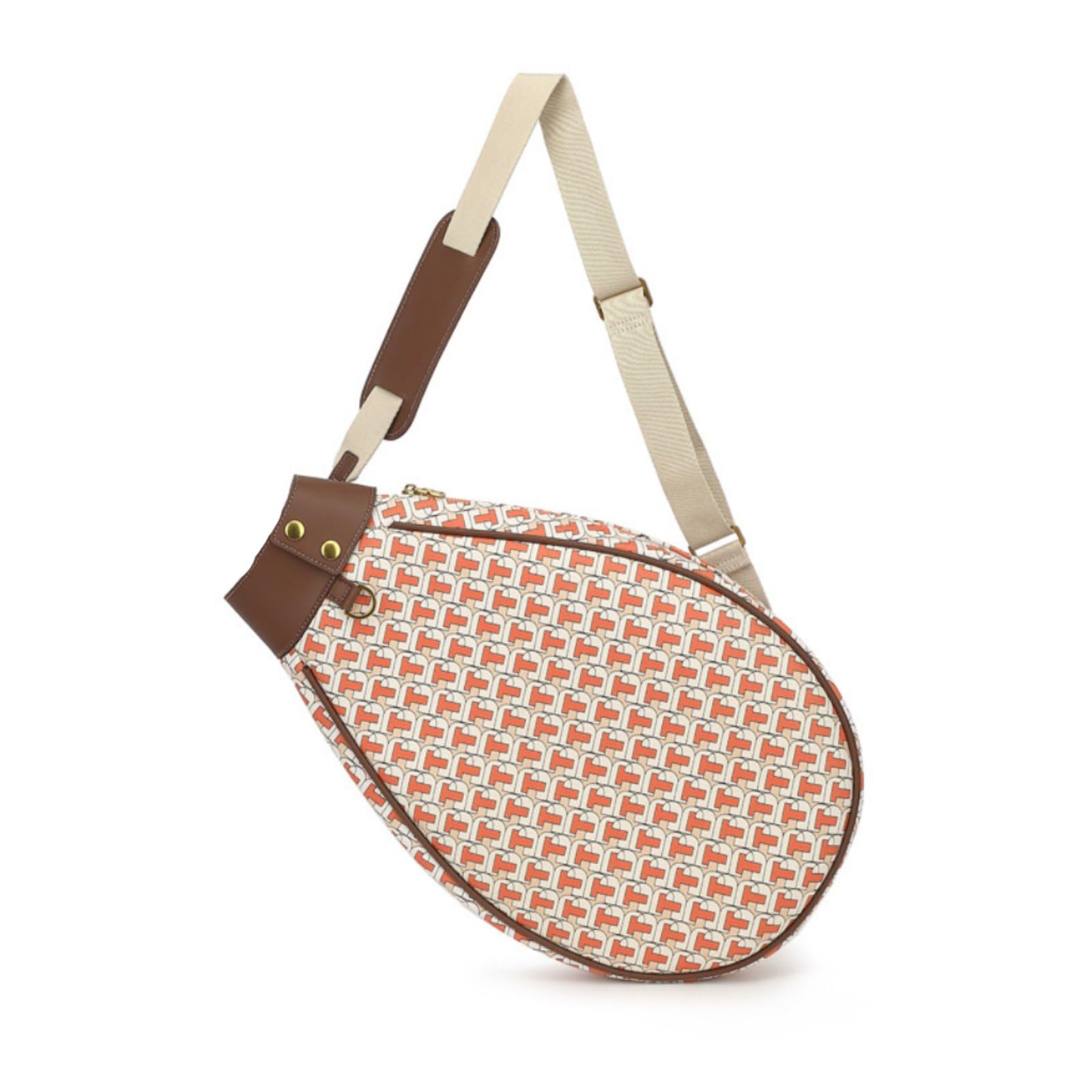 Large Capacity Badminton Racket Bag Crossbody Tennis Racket Bag Shoulder Strap Gear Tote Long-Lasting, Orange|Home & Kitchen | Home Improvement| Home Improvement-picture-14