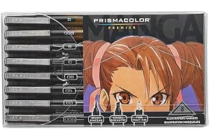 Prismacolor Premier Manga Illustration Markers, Finest Black and Sepia For Artists and...