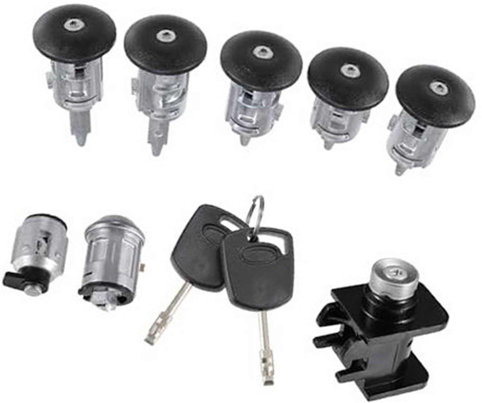 Kit de serrure auto avec cylindre haute résistance et clés pour Ford Transit Connect - 5