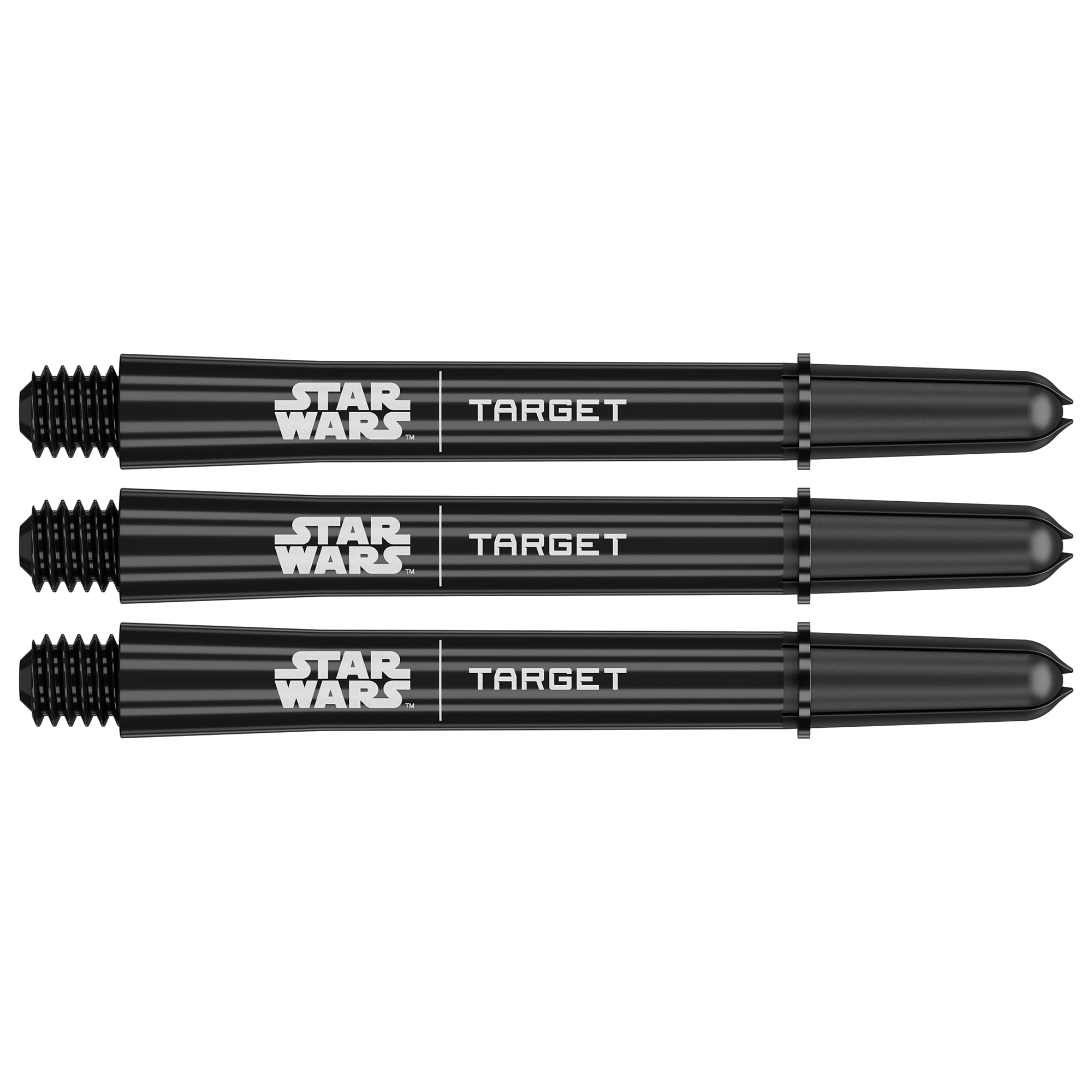 Target Darts Star Wars Pro Grip Dart Shafts | Pack of 3, Dart Shaft Multipack, Black – Medium (48mm) | Professional Disney Accessories