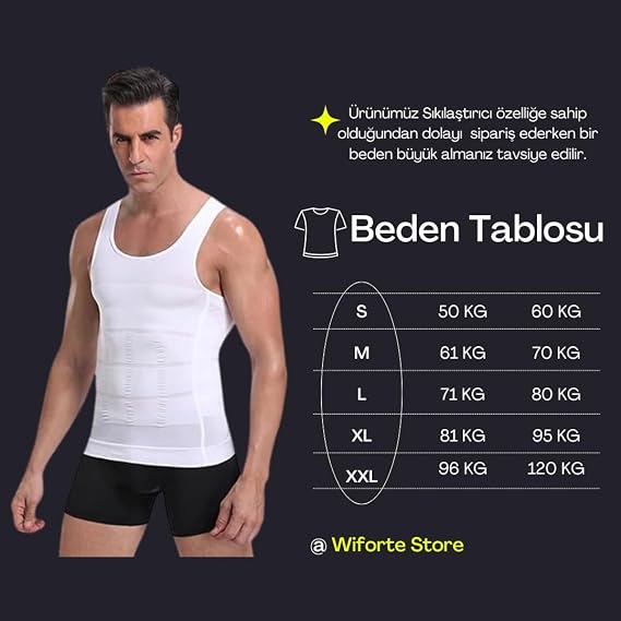 Erkek Sıkılaştırıcı Atlet Korse, Bel ve Göğüs Toparlayıcı, Dik Duruş Korsesi, Jinekomasti İçin