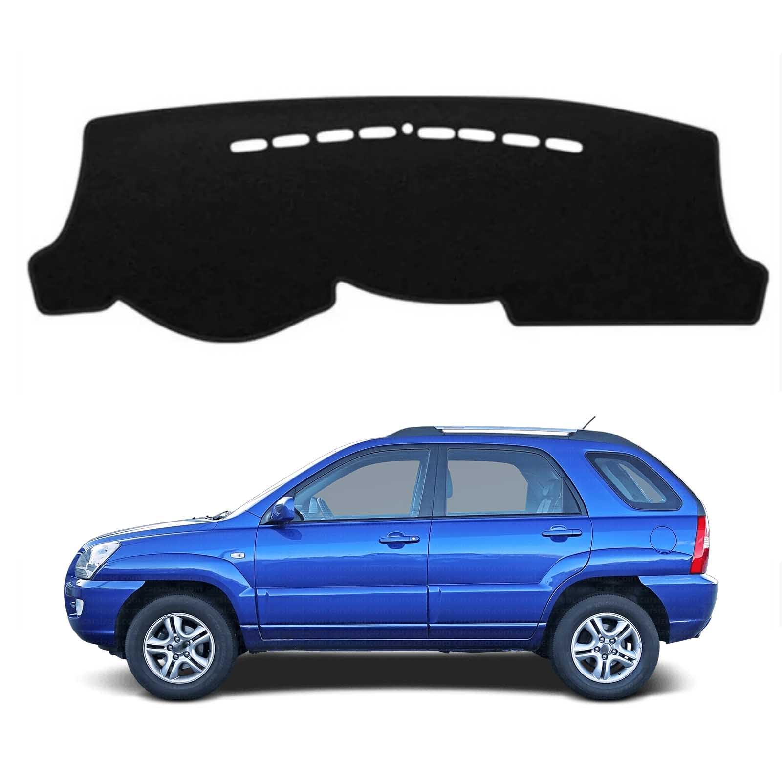 Pokrywa deski rozdzielczej samochodu dla Hyundai Tucson JM 2004-2009 RHD mata antypoślizgowa osłona przeciwsłoneczna dywan dywanik Pad czarne akcesoria