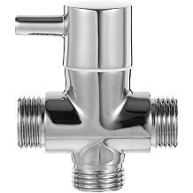 G1/2 Shower Head Diverter Valve 3 Way Water Splitter for Retrofit