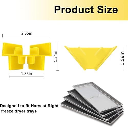 Miniatura 2 de 12 bandejas apiladoras de bandejas para secadora de congelación adecuada de cosecha, accesorios de secadora compatibles con bandejas de cosecha