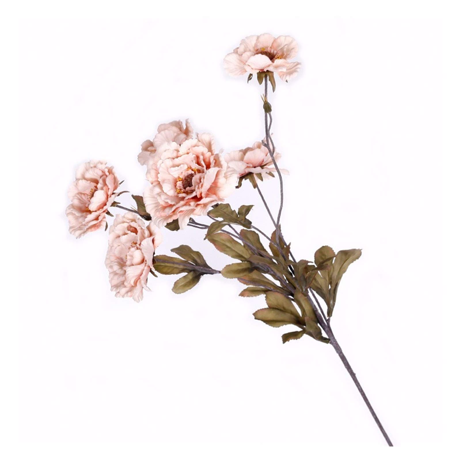 Fleurs sèches Nouvelle pivoine tissu de soie simulation fleur décoration de mariage bricolage guirlande cadeau décoration maison artisanat plante fleur artificielle (couleur : champagne)