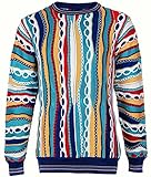 CASCALLO Strickpullover Herren | Style: Gioseppe | Gestrickter Luxus Designer Rundhals-Pullover (L)