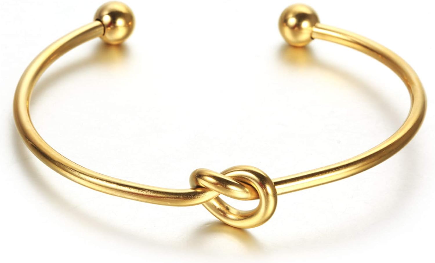 Bridesmaid Proposal Gifts, Stainless Steel Tie The Love Knot Bridesmaid Bracelet with Gift Box