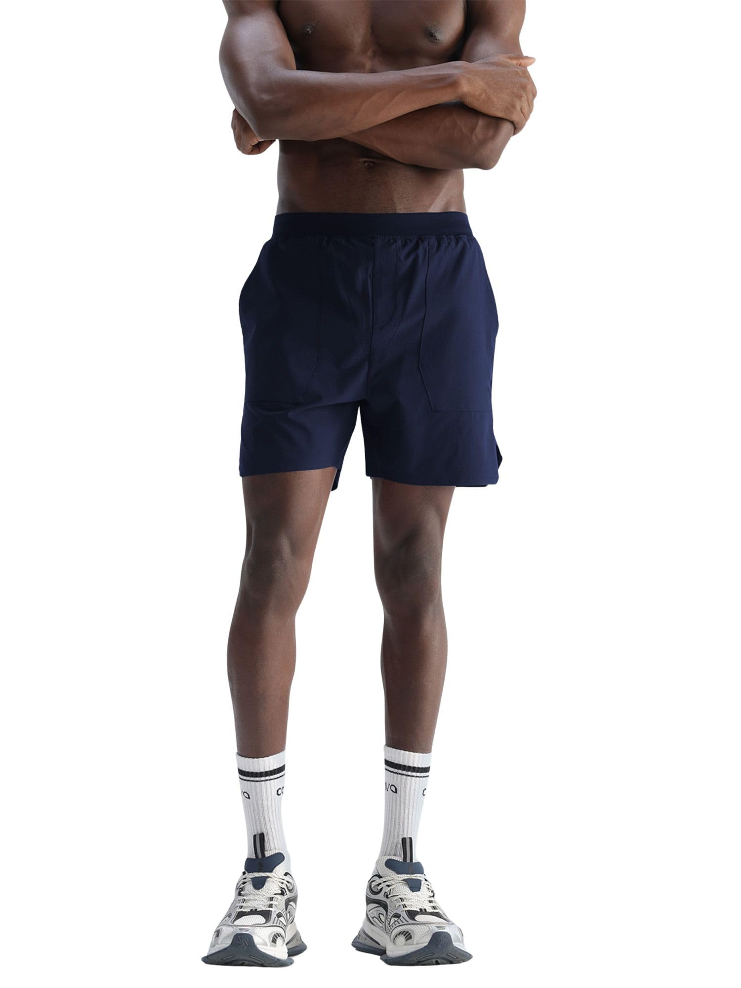 5” Double Layer Running Shorts with Built-in Compression Liner | ADPT™ Quick-Dry Workout Shorts | Lightweight Ripstop Gym, Training & HIIT Shorts with Pockets-image-46