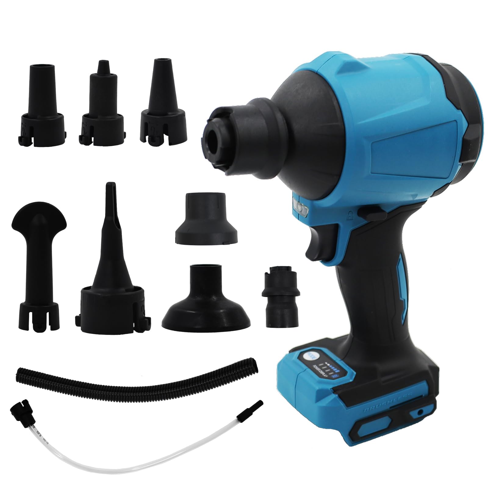 Souffleur haute vitesse 447 MPH sans balais compatible avec batterie Makita 14,4 V/18 V pour garage, atelier, nettoyage de la maison, outils uniquement, sans batterie