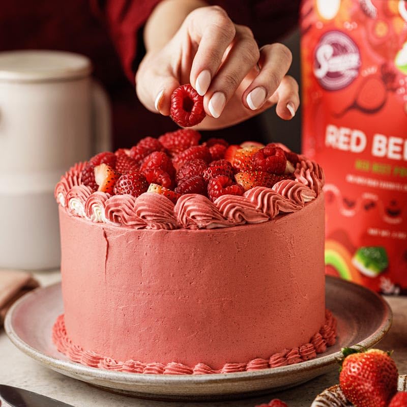 Polvo orgánico de remolacha roja, polvo colorante de alimentos rojos, sin gluten, sin OMG, orgánico 5 onzas (paquete de 1) 7