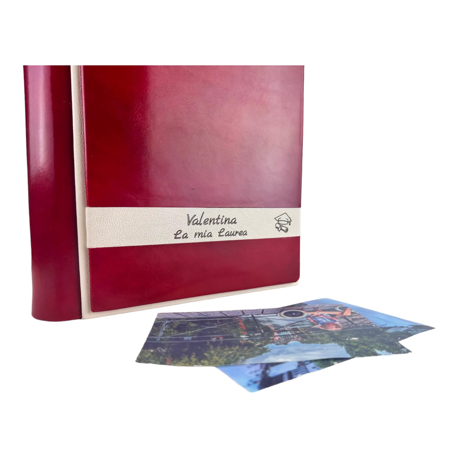 Album Fotografico Artigianale 'Marte' - Personalizzabile Con Incisione In Cuoio, Made In Italy - Foto 10