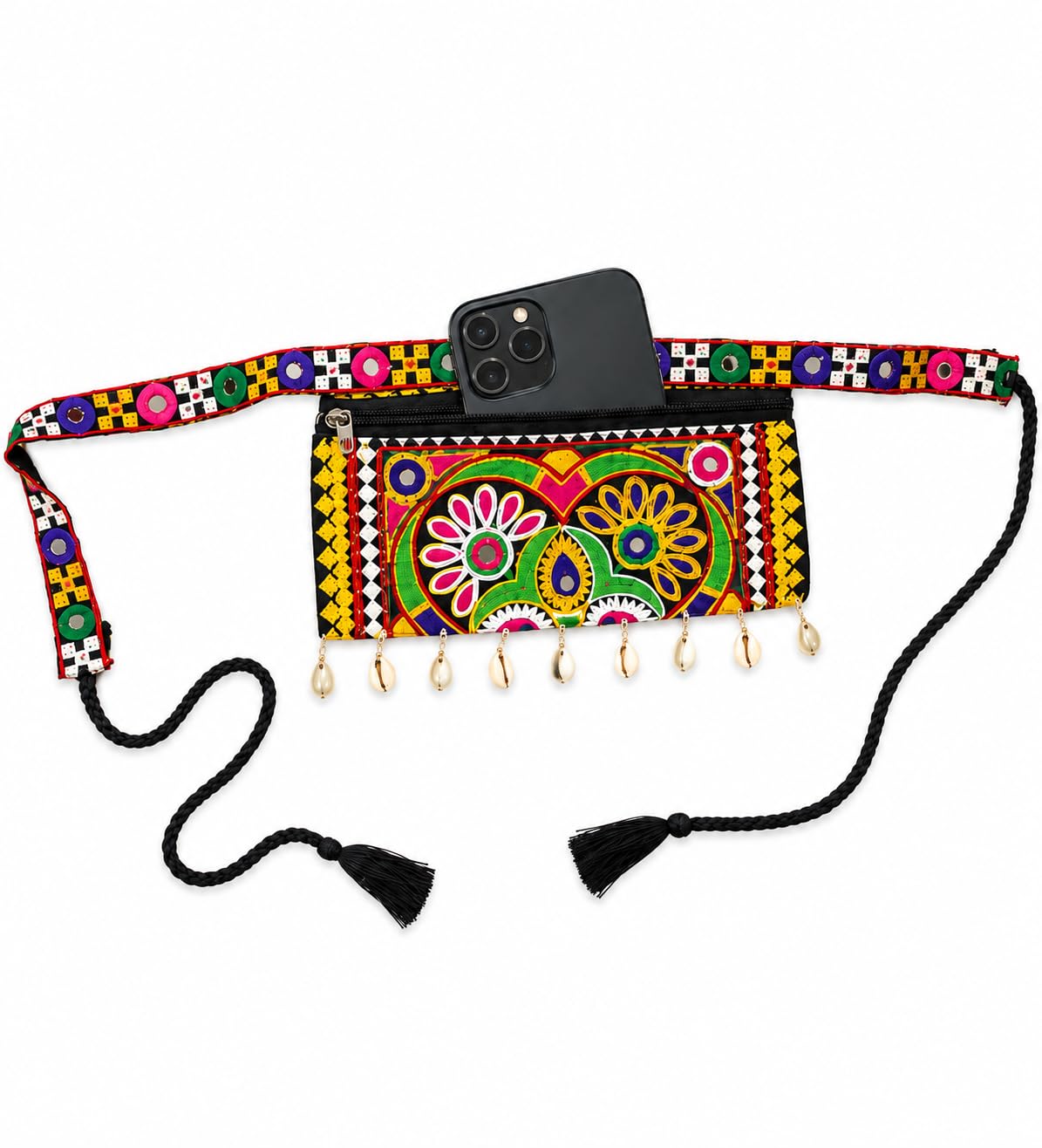 Traditional Mirror Work Batwa with Belt-image-28