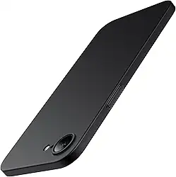 JETech Capa Ultra Slim para iPhone 16e 6,1 Polegadas 2025, Case Proteção Total da Lente da Câmera, Capinha Leve e Minimalista em PP Rígido com Acabamento Fosco (Preto)