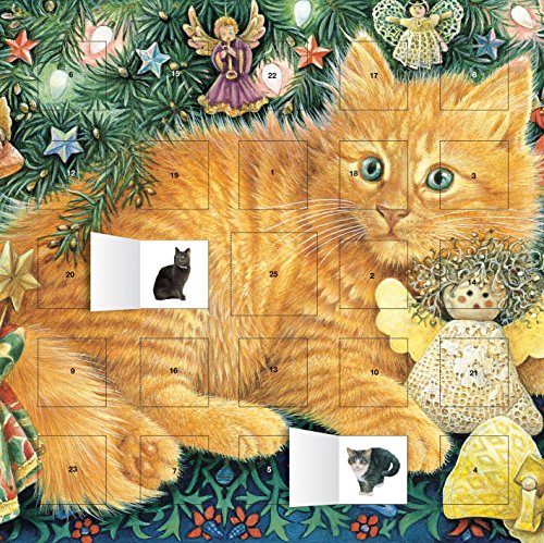 Ivory Cats by Lesley Anne Ivory: Hark the Herald Angels Sing advent calendar (with stickers)