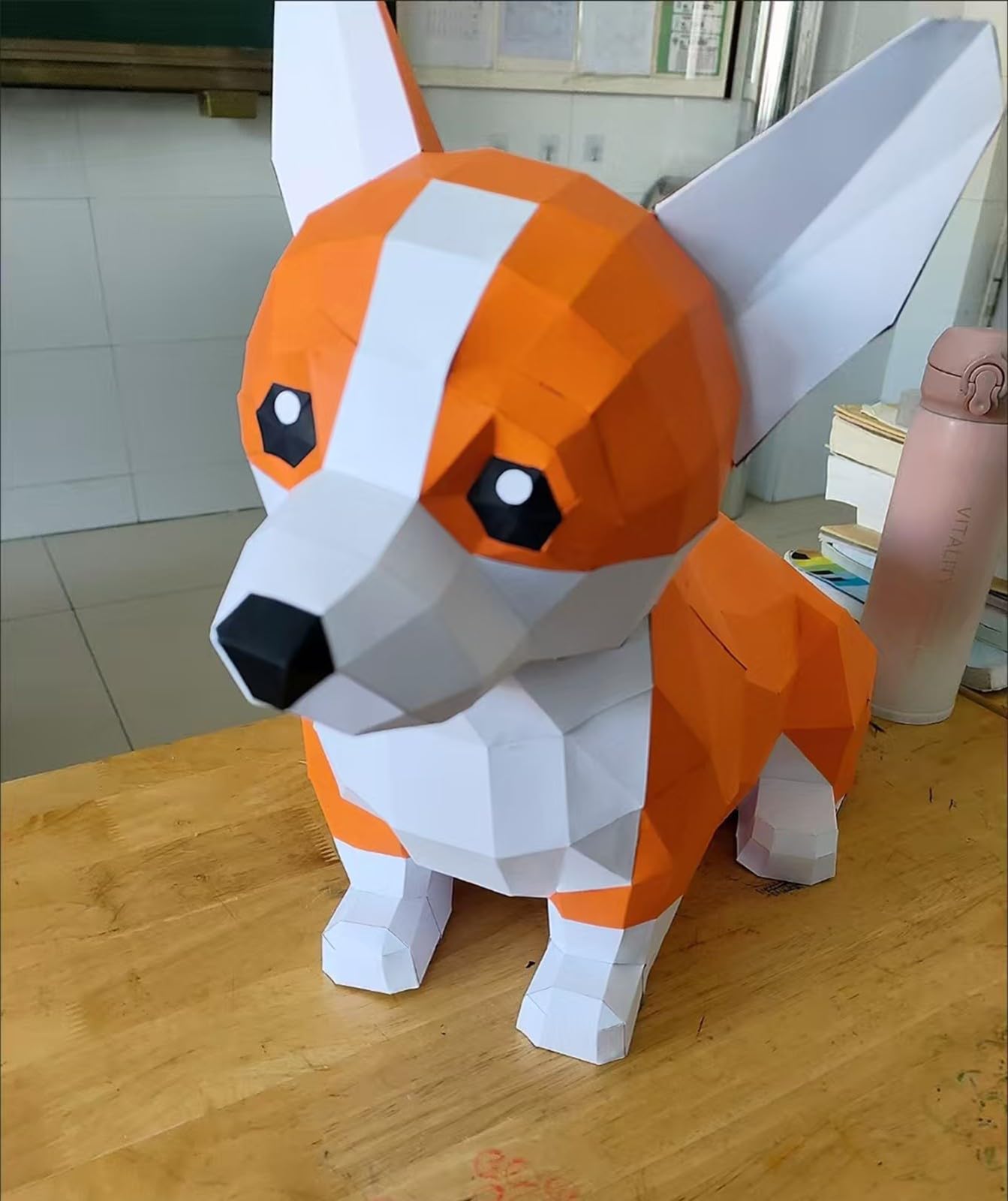 Zestaw Papercraft DIY, abstrakcyjne zwierzę, wstępnie wycięte puzzle origami do wystroju wnętrz, rzeźba z papieru 3D, kreatywny prezent dla dorosłych, narzędzia rzemieślnicze w zestawie