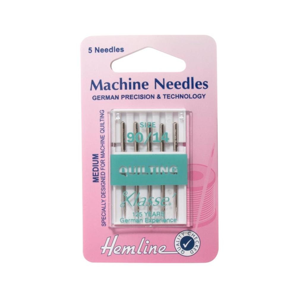 Hemline Quilting Sewing Machine Needles - Size 90/14 (6 Pieces) - 5 Packs