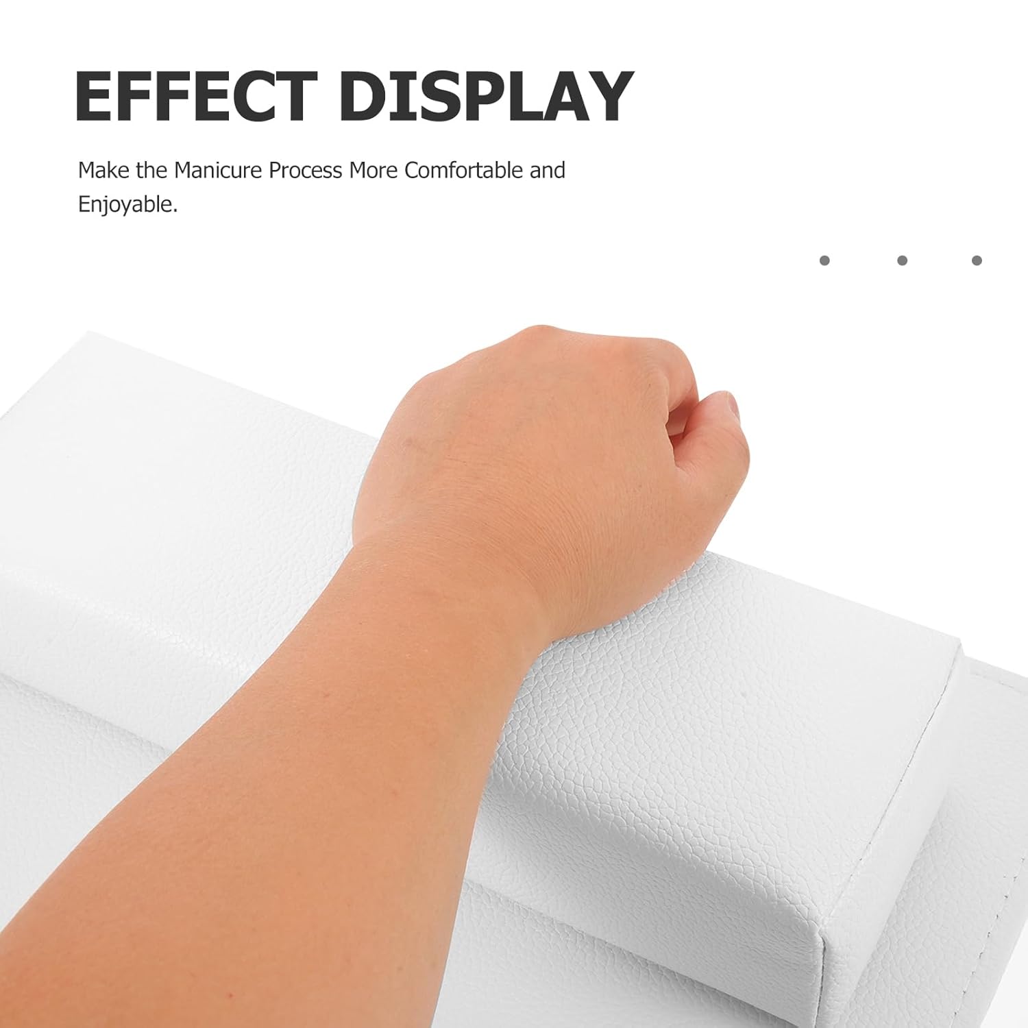 1 Set Fake Leather Nail Art Armrest Pillow and Mat Nonslip Manicure Hand Cushion with Table Mat for Salons and Home Nail Art Enthusiasts