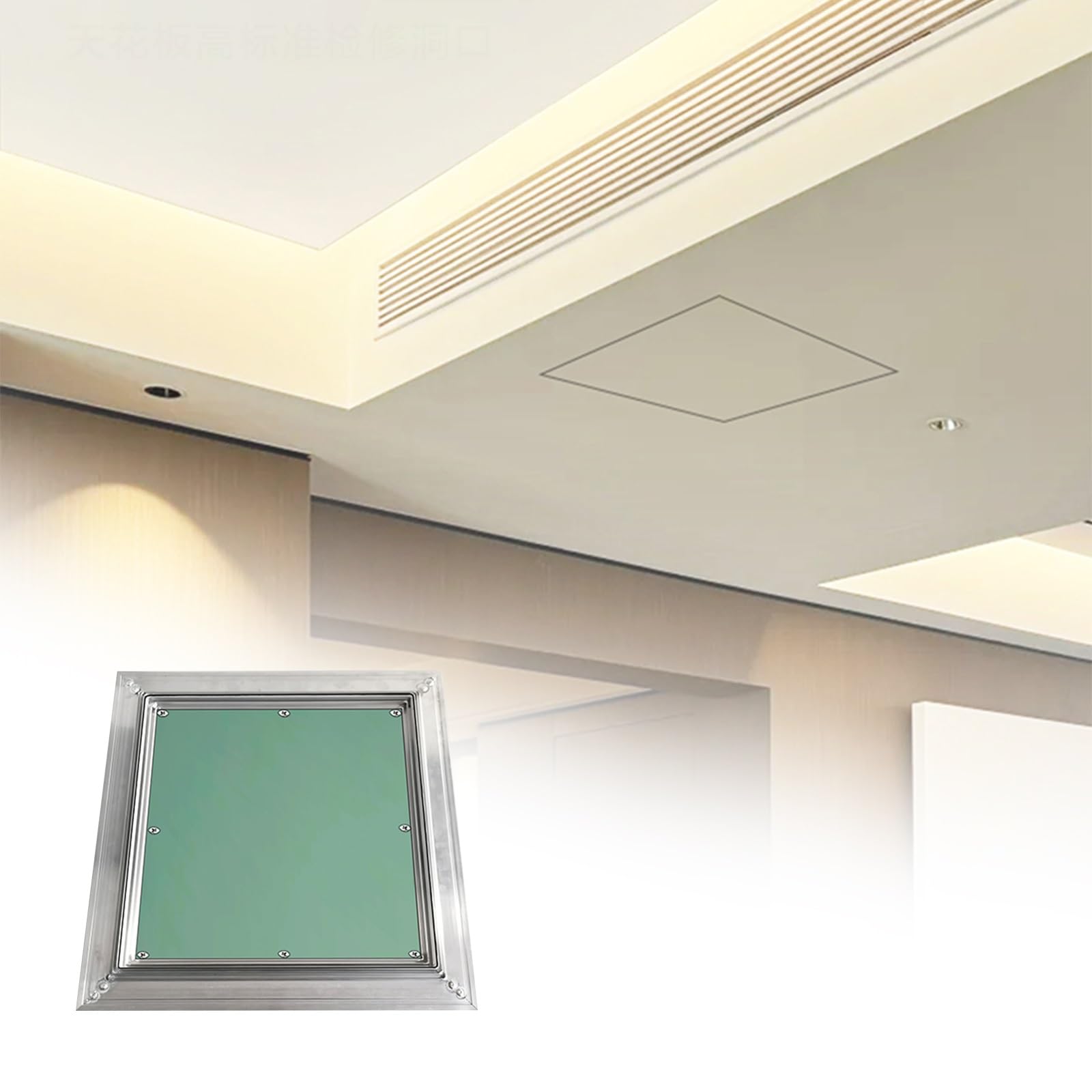 Oculta instalaciones con este panel de acceso pintable con marco de aluminio discreto
