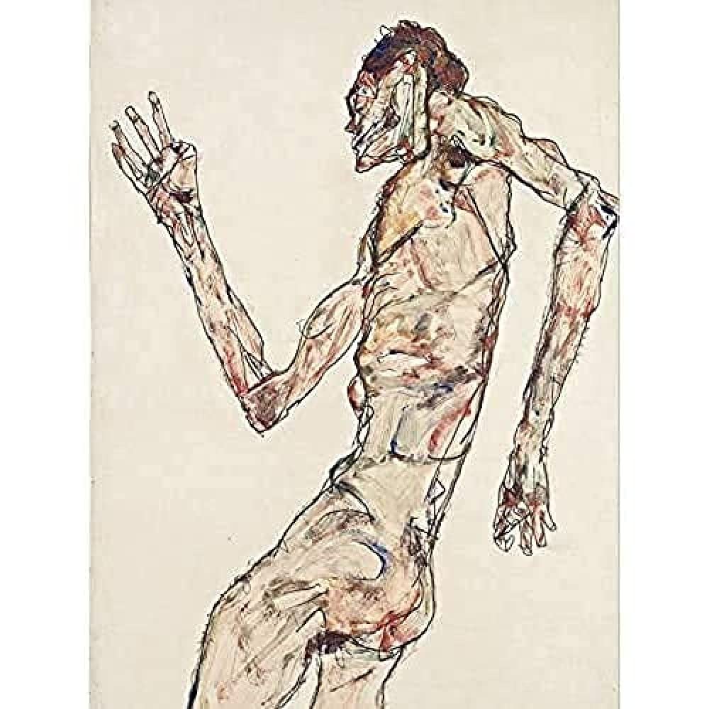 Egon Schiele The Dancer Unframed Wall Art Print Poster Home Decor Premium