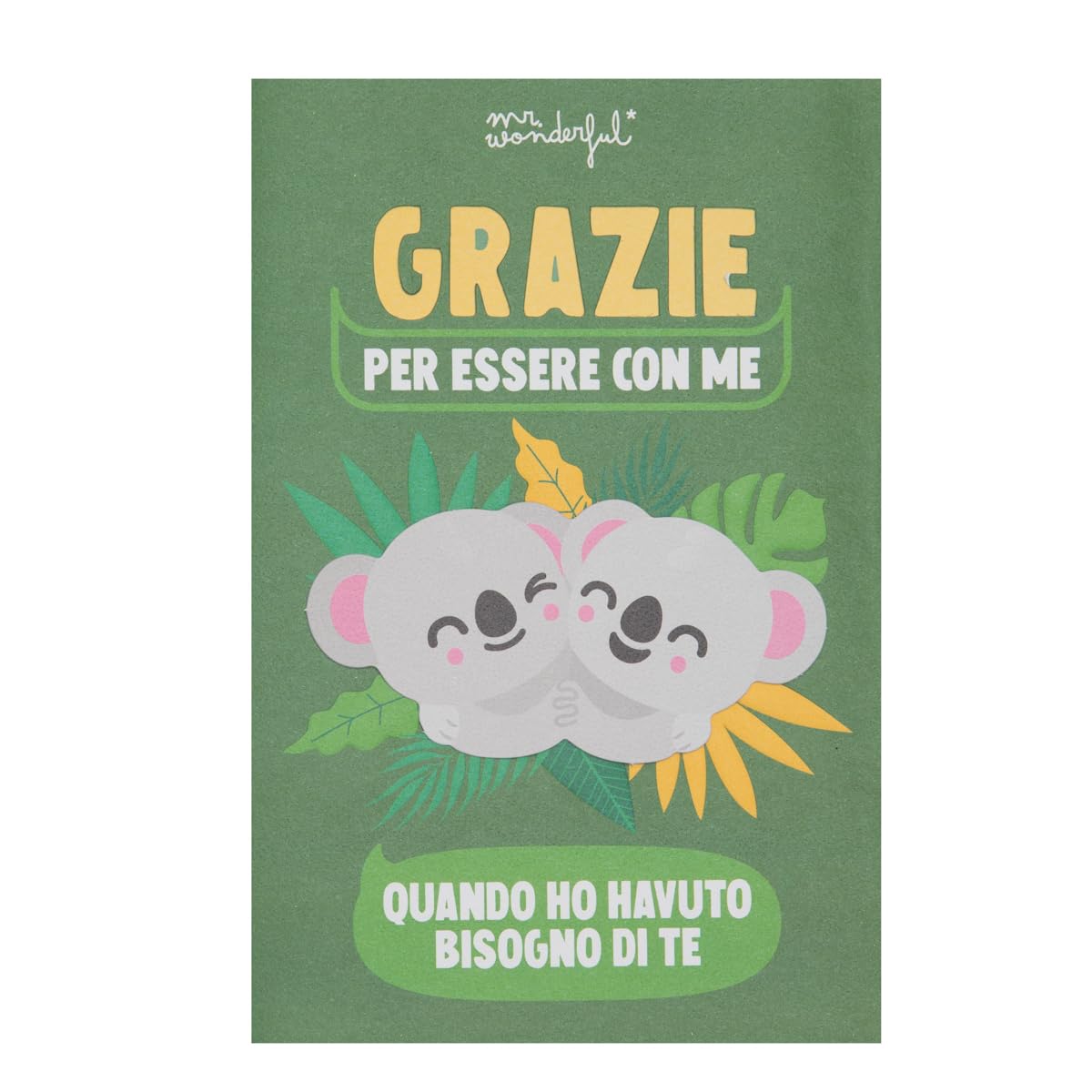 Mr. Wonderful - Card - Thank You For Being With Me When I Needed You - Thank You Card