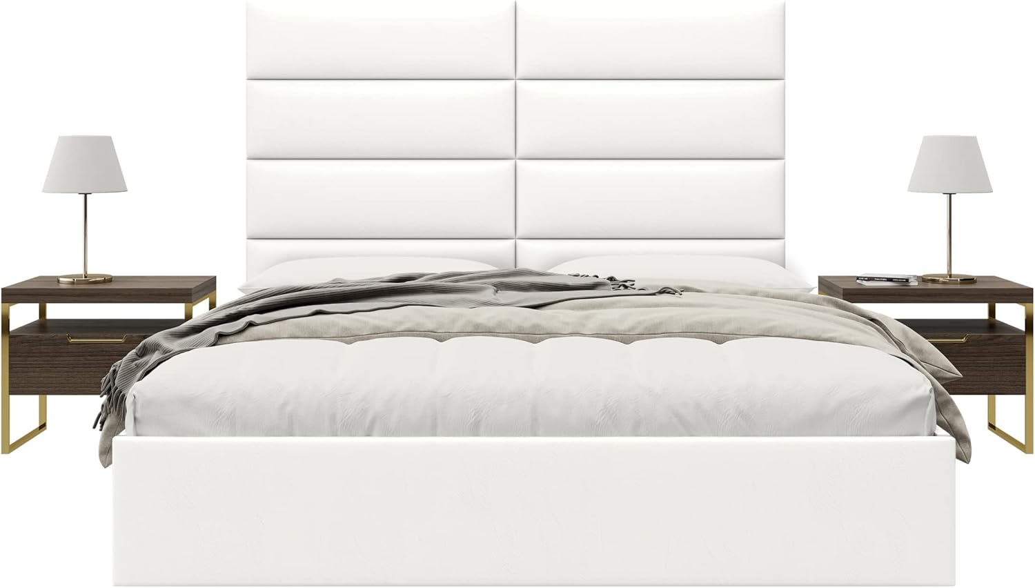 Vänt Upholstered Wall Mounted Headboard Panels Midas