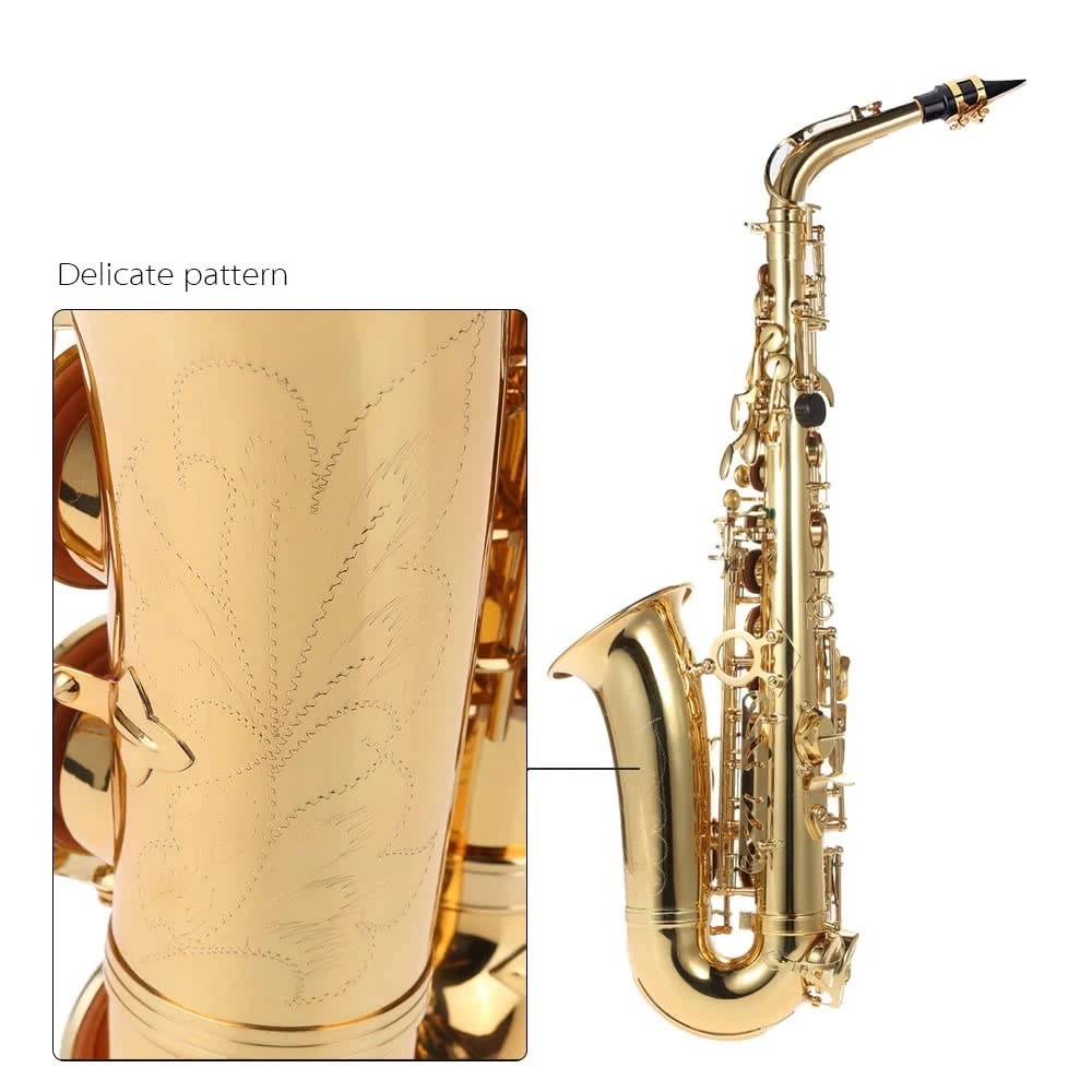 MIB Sassofono Contralto Ottone Laccato Oro Mi Bemolle 802 Tasti Tipo Strumenti A Fiato in Ottone Sassofono principiante